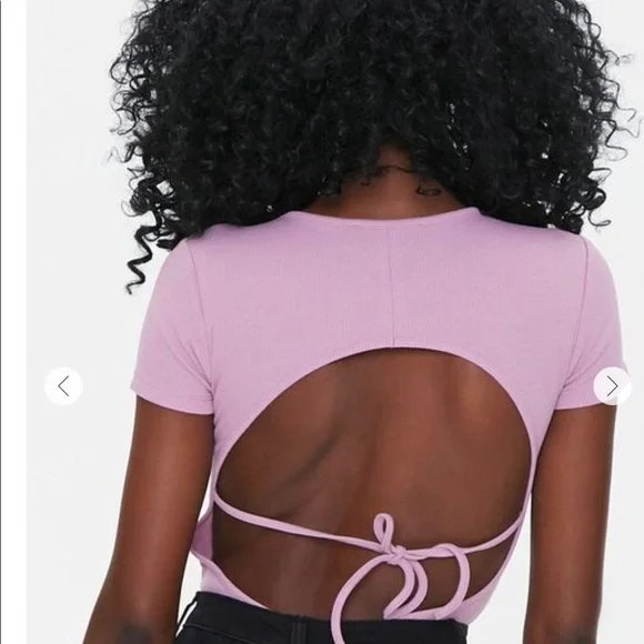 NWT forever 21 open Back Bodysuit - Picture 7 of 8